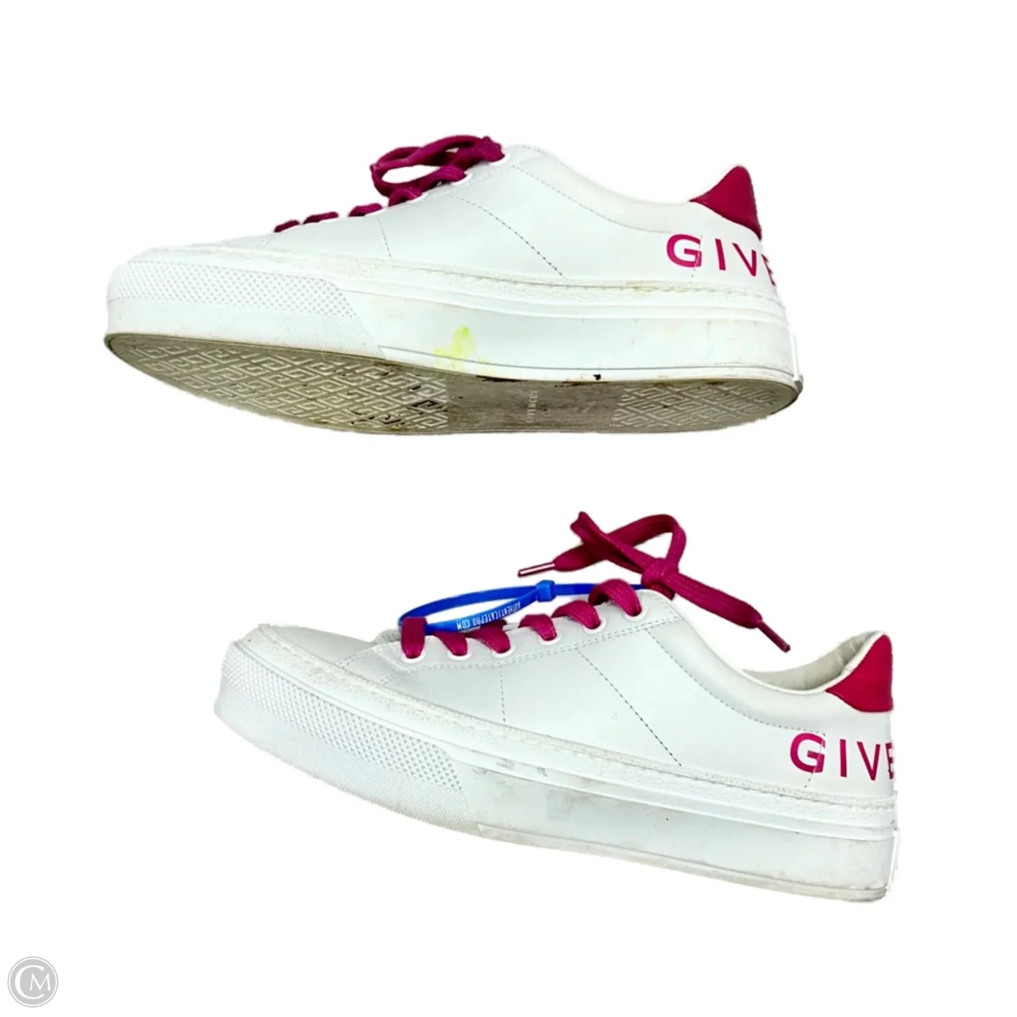 Shoes Luxury Designer By Givenchy In Pink & White, Size: 7