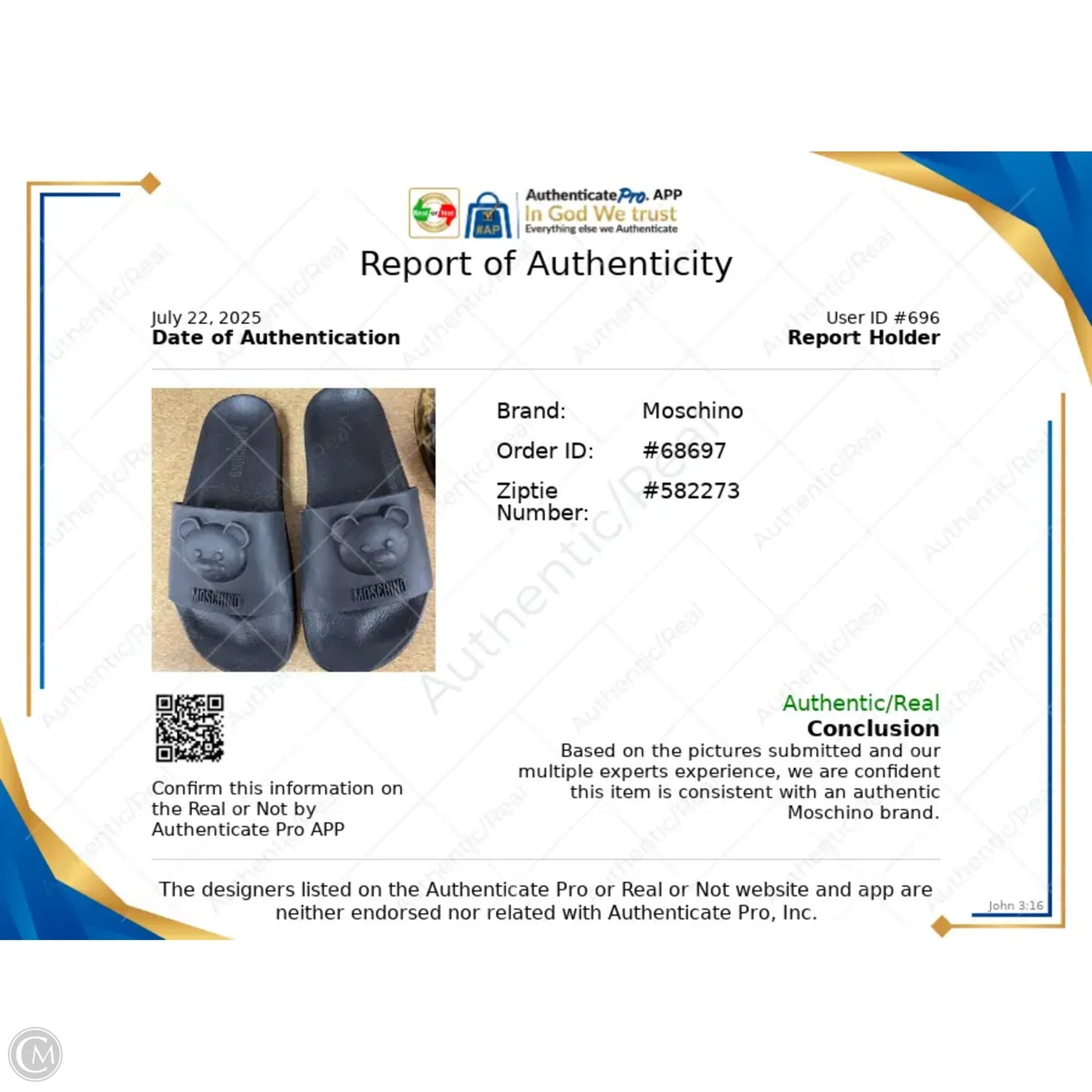 Sandals Luxury Designer By Moschino In Black, Size: 6.5