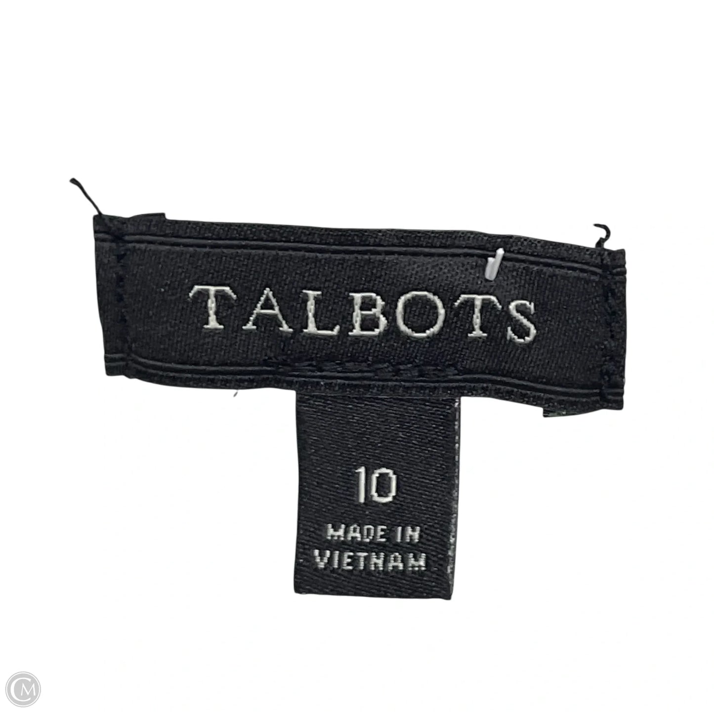 Dress Casual Midi By Talbots In Brown & White, Size: M