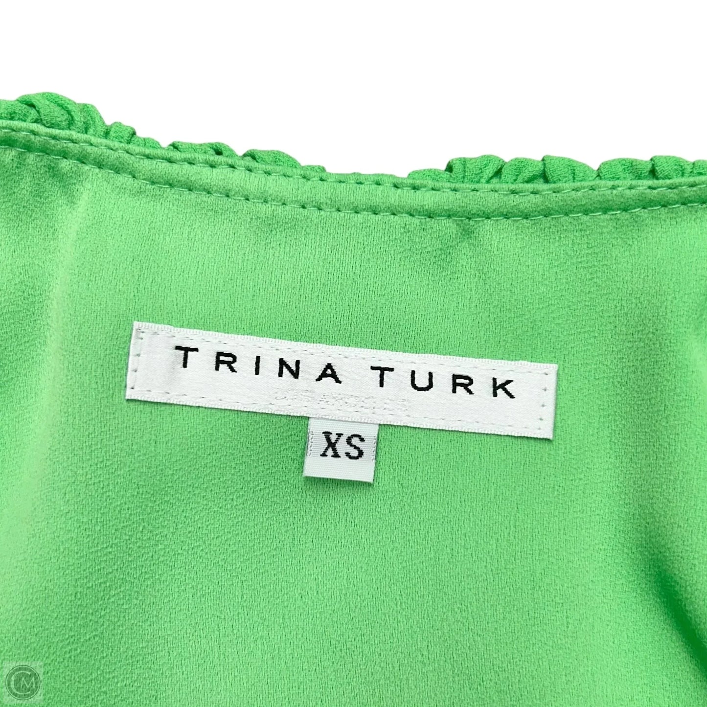 Top Short Sleeve By Trina Turk In Green, Size: Xs
