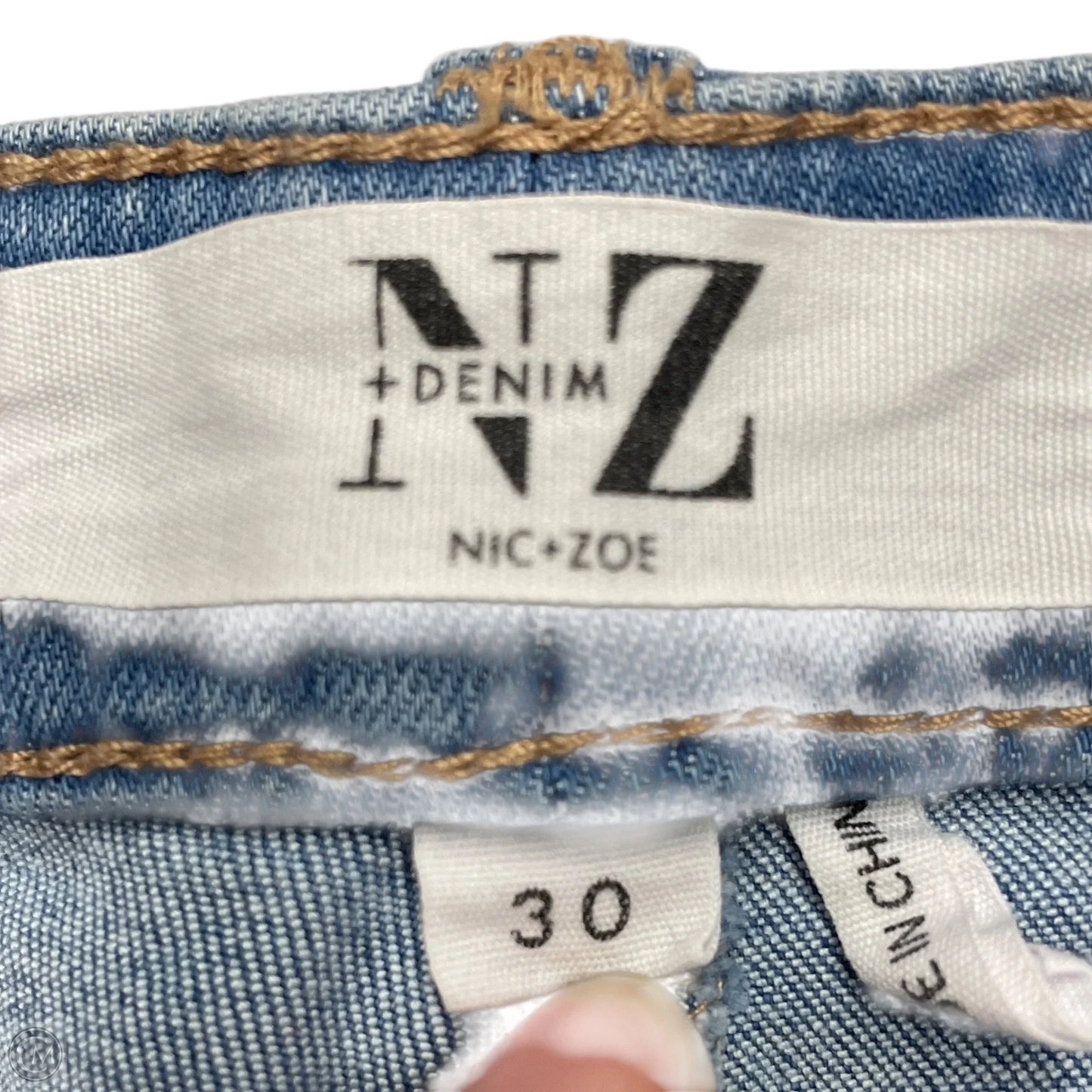 Jeans Straight By Nz Denim In Blue Denim, Size: 10