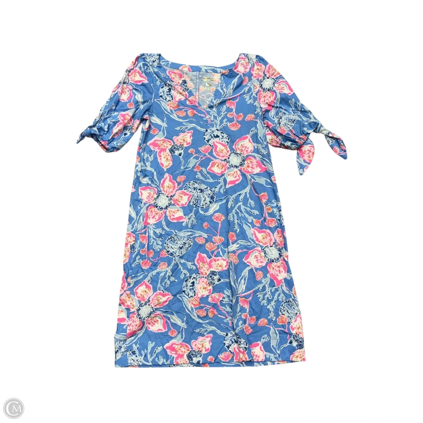 Dress Designer By Lilly Pulitzer In Blue & Pink, Size: Xxs