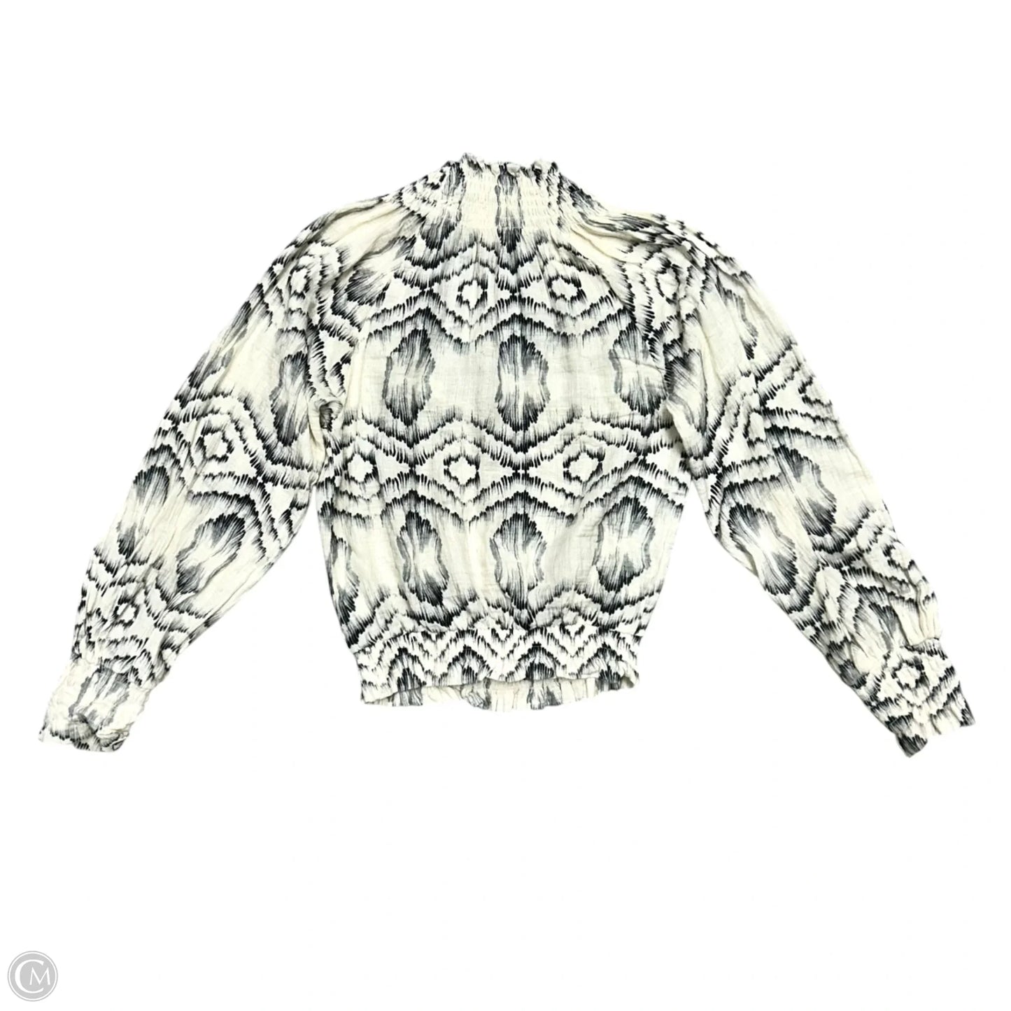 Top Long Sleeve By Porridge In Cream & Grey, Size: Xs