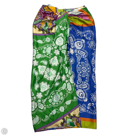 Skirt Maxi In Green & Purple, Size: M