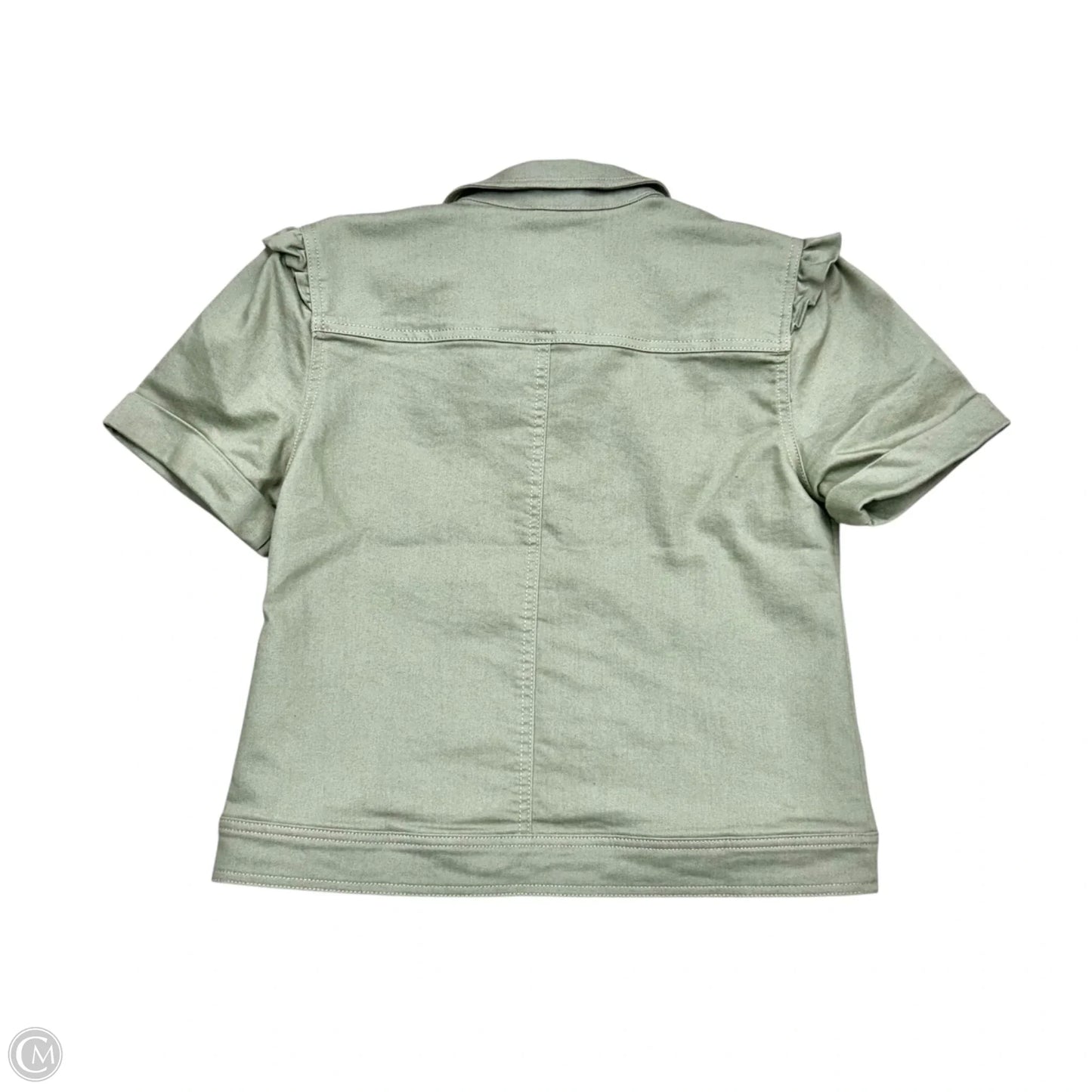 Jacket Denim By Any Body In Green Denim, Size: Xs