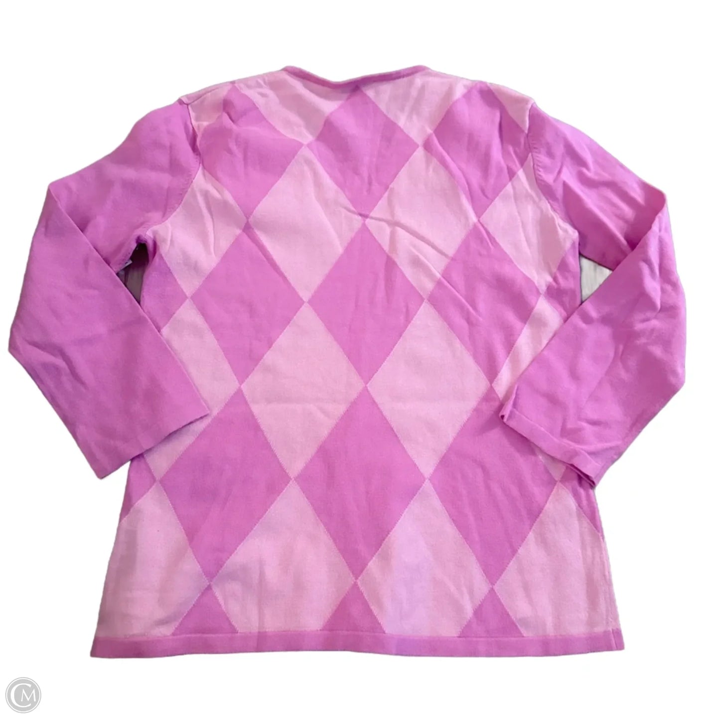 Top Long Sleeve Designer By Lilly Pulitzer In Pink & Purple, Size: S