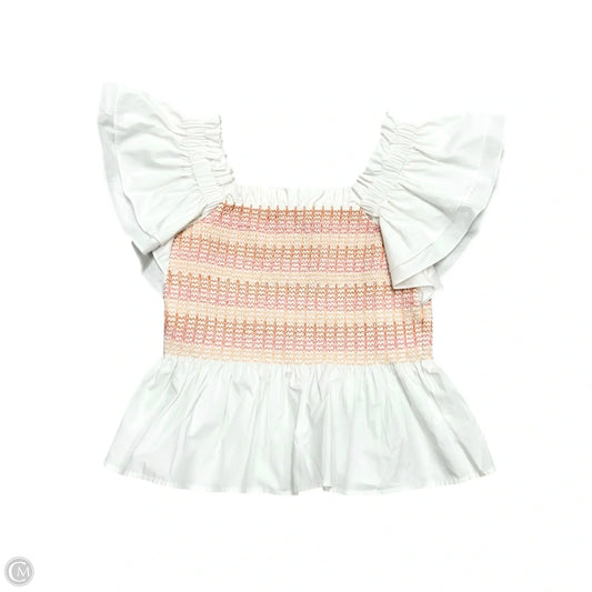Top Short Sleeve By Marie Oliver In White, Size: S