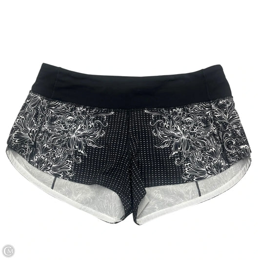 Athletic Shorts By Lululemon In Black & White, Size: S