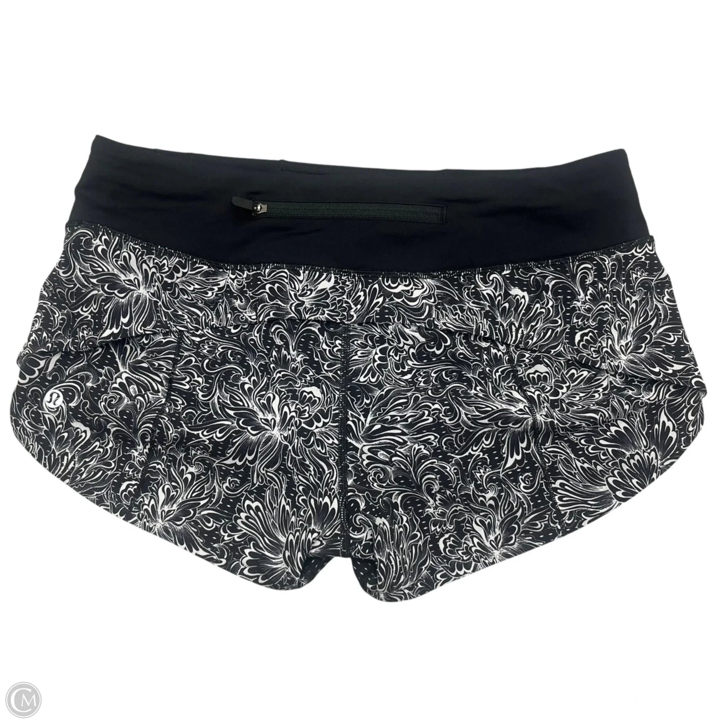 Athletic Shorts By Lululemon In Black & White, Size: S