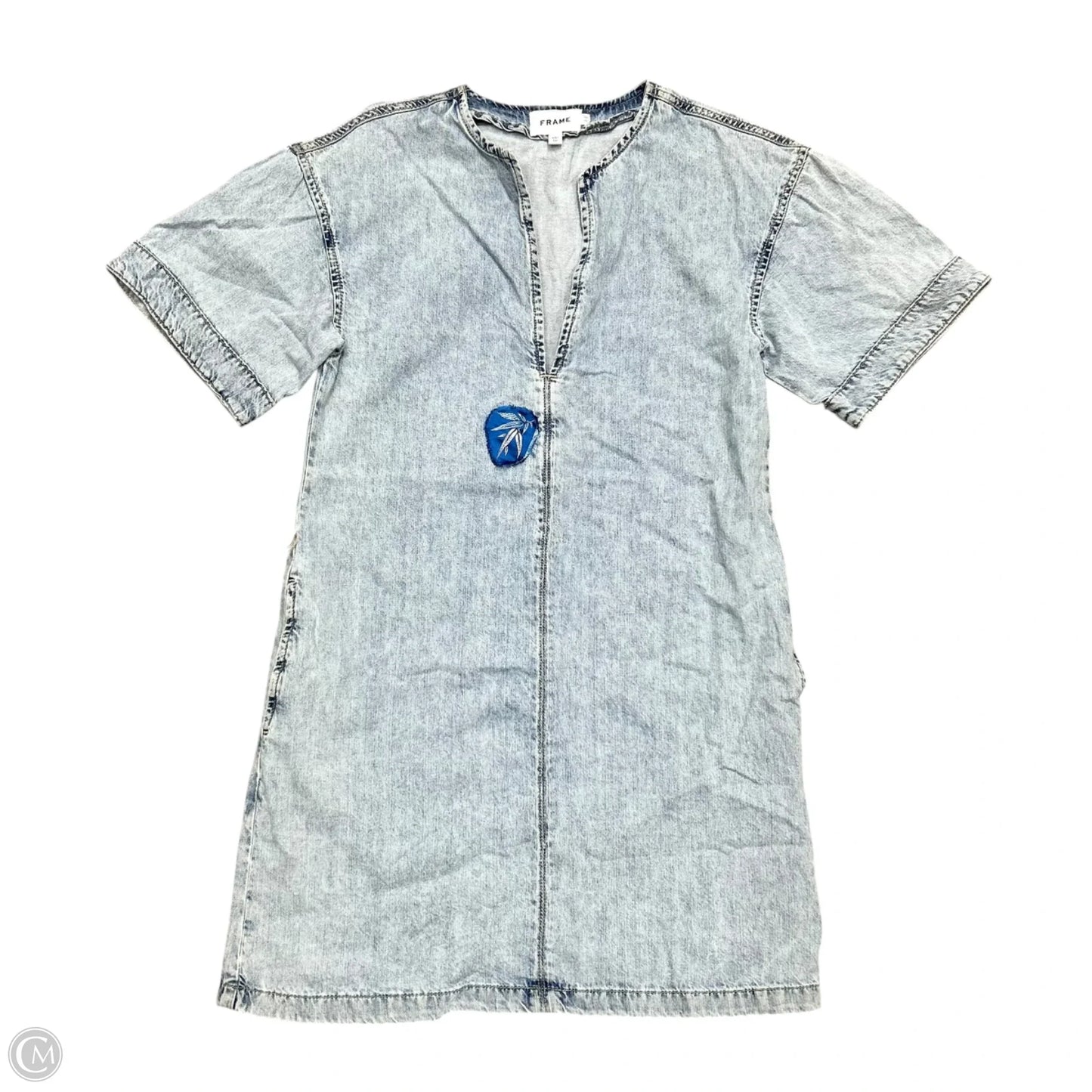 Dress Casual Short By Frame In Blue Denim, Size: Xs