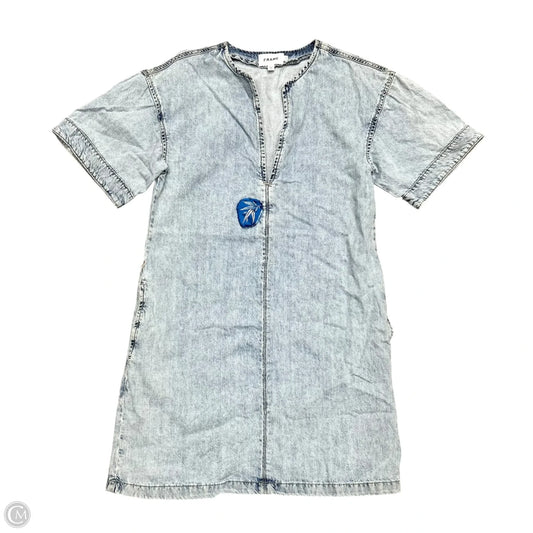 Dress Casual Short By Frame In Blue Denim, Size: Xs