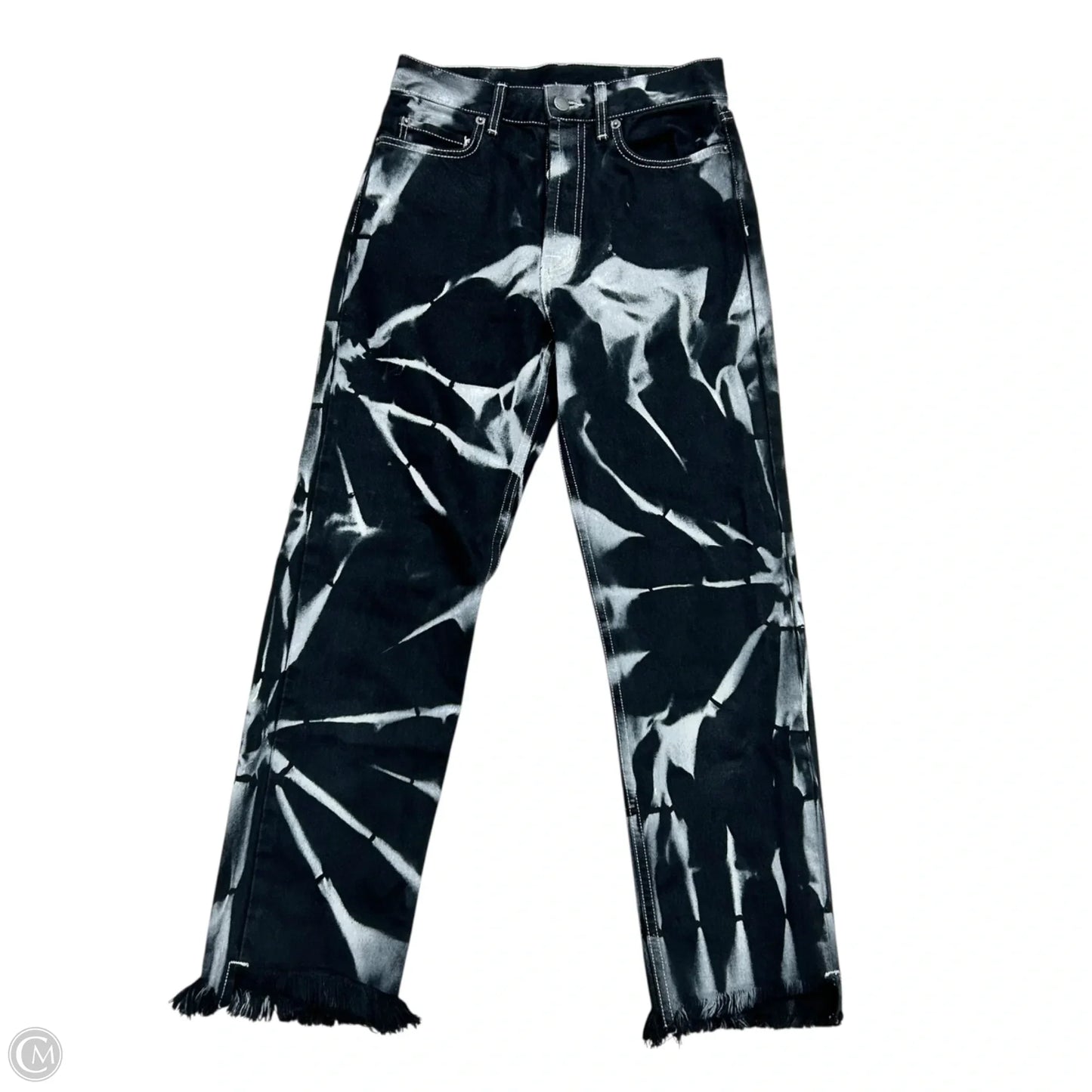 Jeans Straight By Carmar In Black Denim, Size: 2