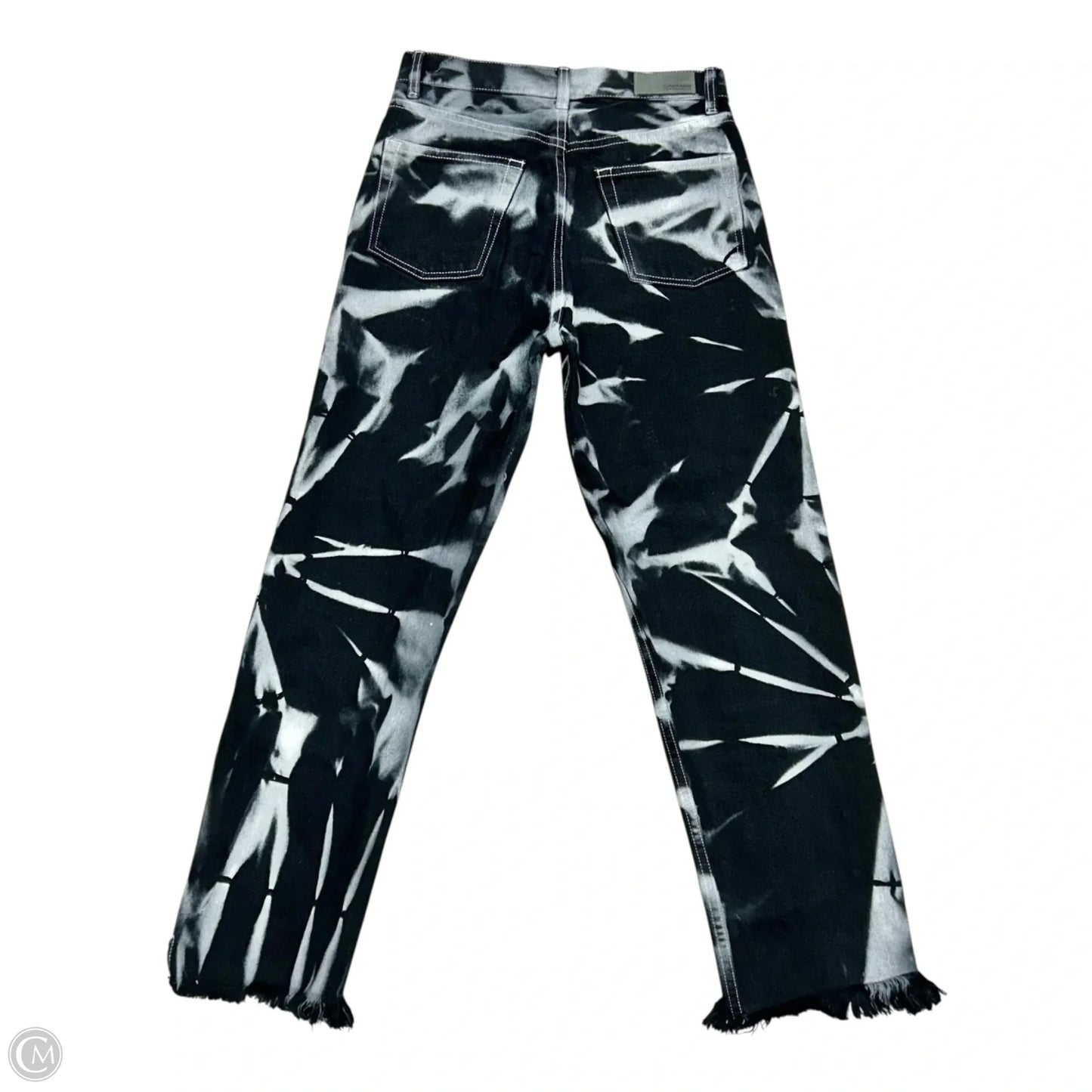 Jeans Straight By Carmar In Black Denim, Size: 2