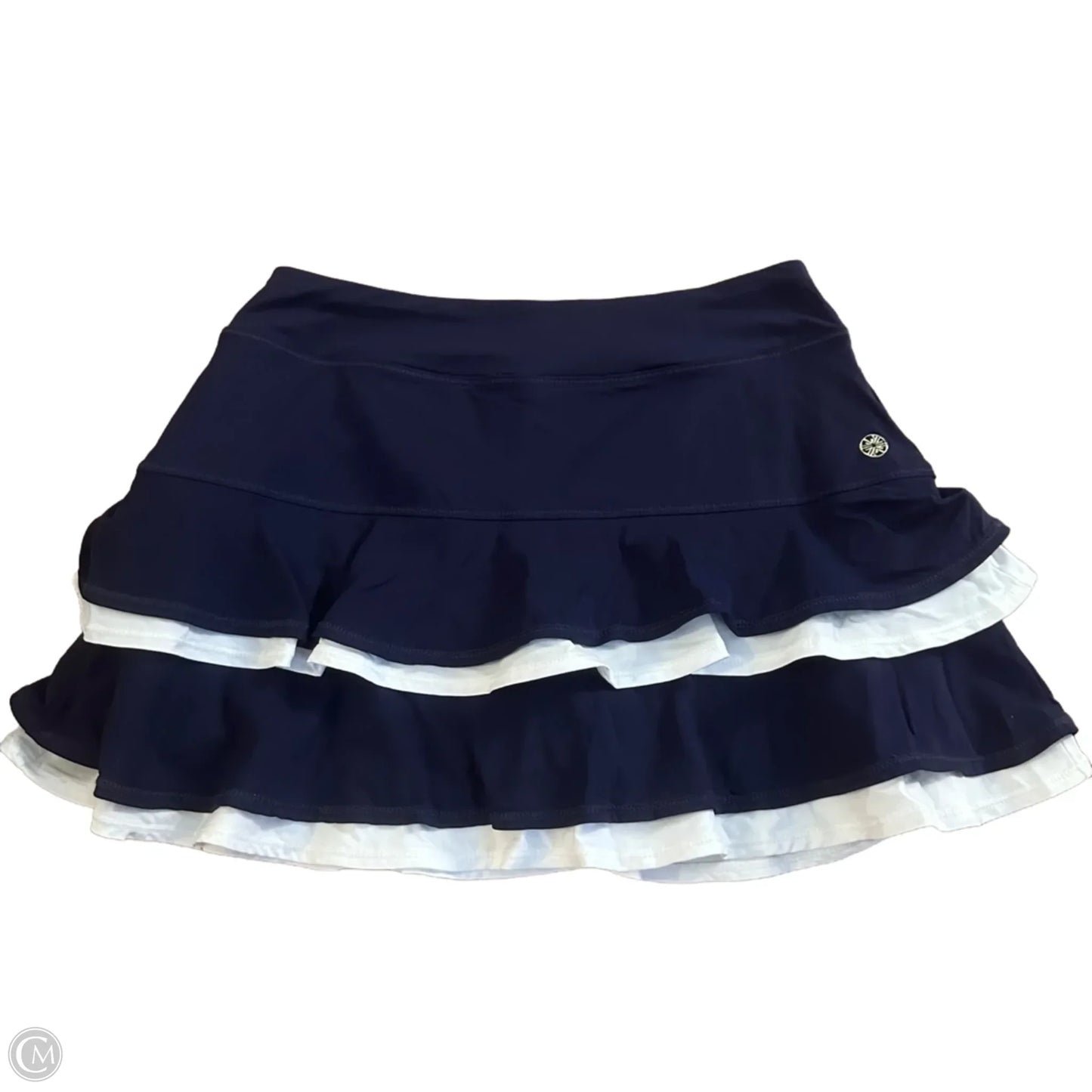 Skort Designer By Lilly Pulitzer In Blue & White, Size: Xs