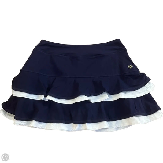 Skort Designer By Lilly Pulitzer In Blue & White, Size: Xs