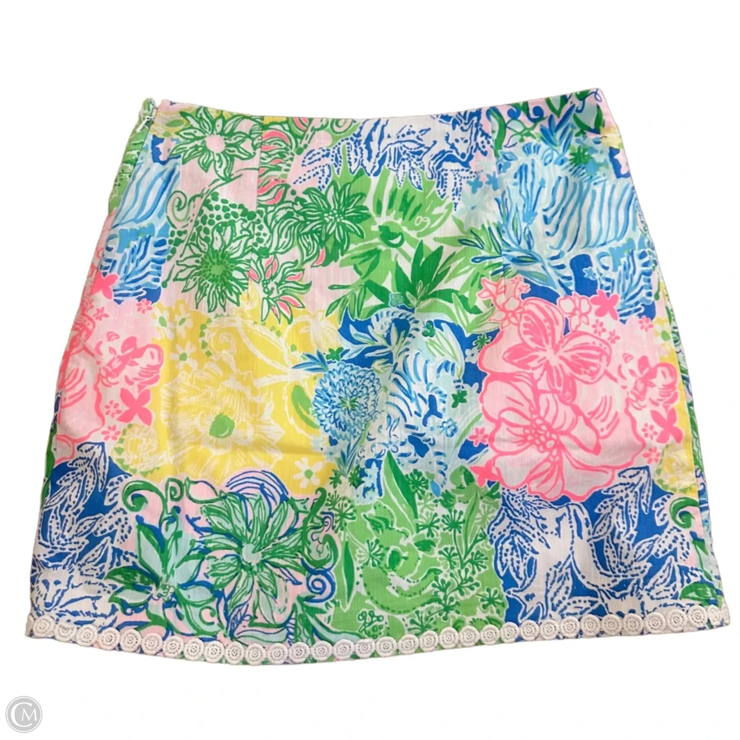 Skort Designer By Lilly Pulitzer In Blue & Green, Size: 0