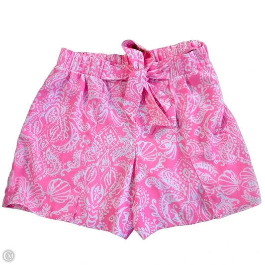 Shorts Designer By Lilly Pulitzer In Pink & White, Size: 0