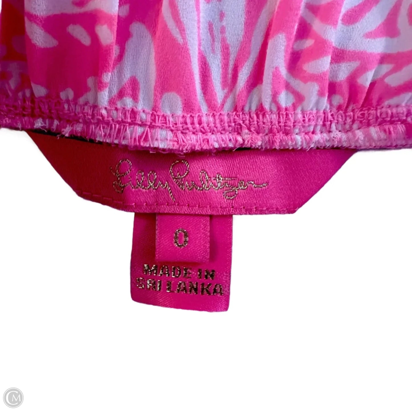 Shorts Designer By Lilly Pulitzer In Pink & White, Size: 0