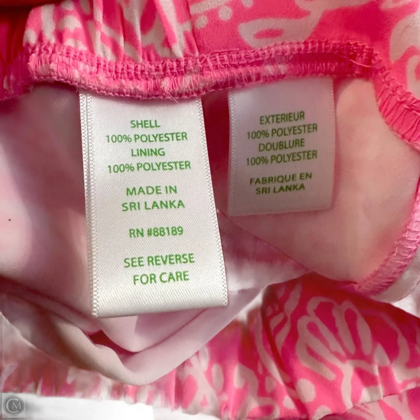 Shorts Designer By Lilly Pulitzer In Pink & White, Size: 0