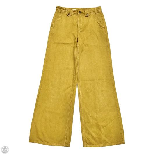 Pants Wide Leg By Pilcro In Chartreuse, Size: 0