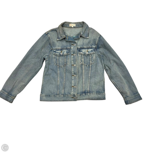 Jacket Denim By Sunset + Spring In Blue Denim, Size: S
