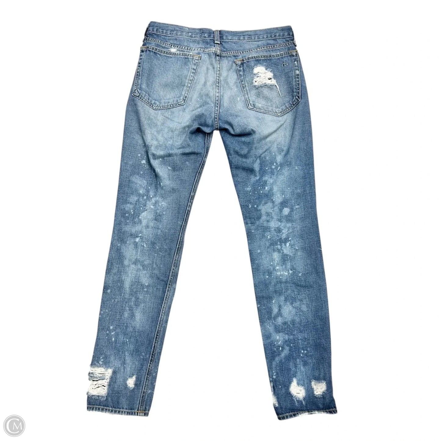 Jeans Straight By Rag And Bone In Blue Denim, Size: 00