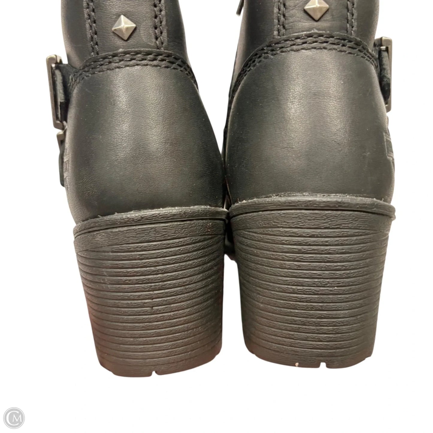 Boots Leather By Harley Davidson In Black, Size: 8