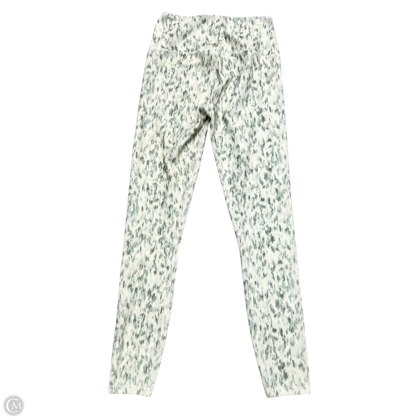 Athletic Leggings By Varley In Cream & Green, Size: Xs