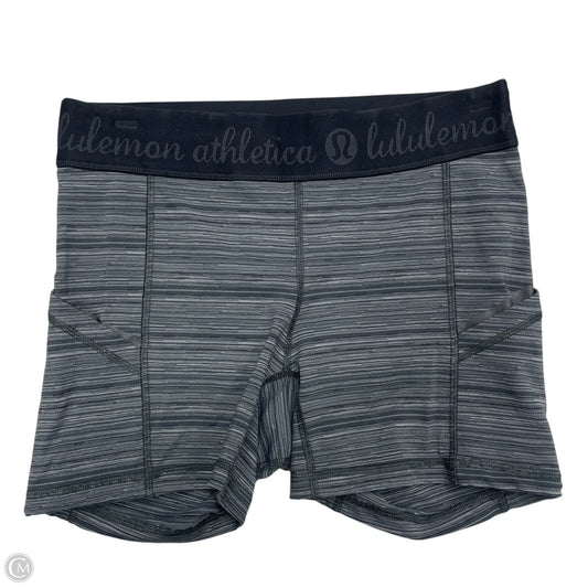 Athletic Shorts By Lululemon In Black & Grey, Size: S