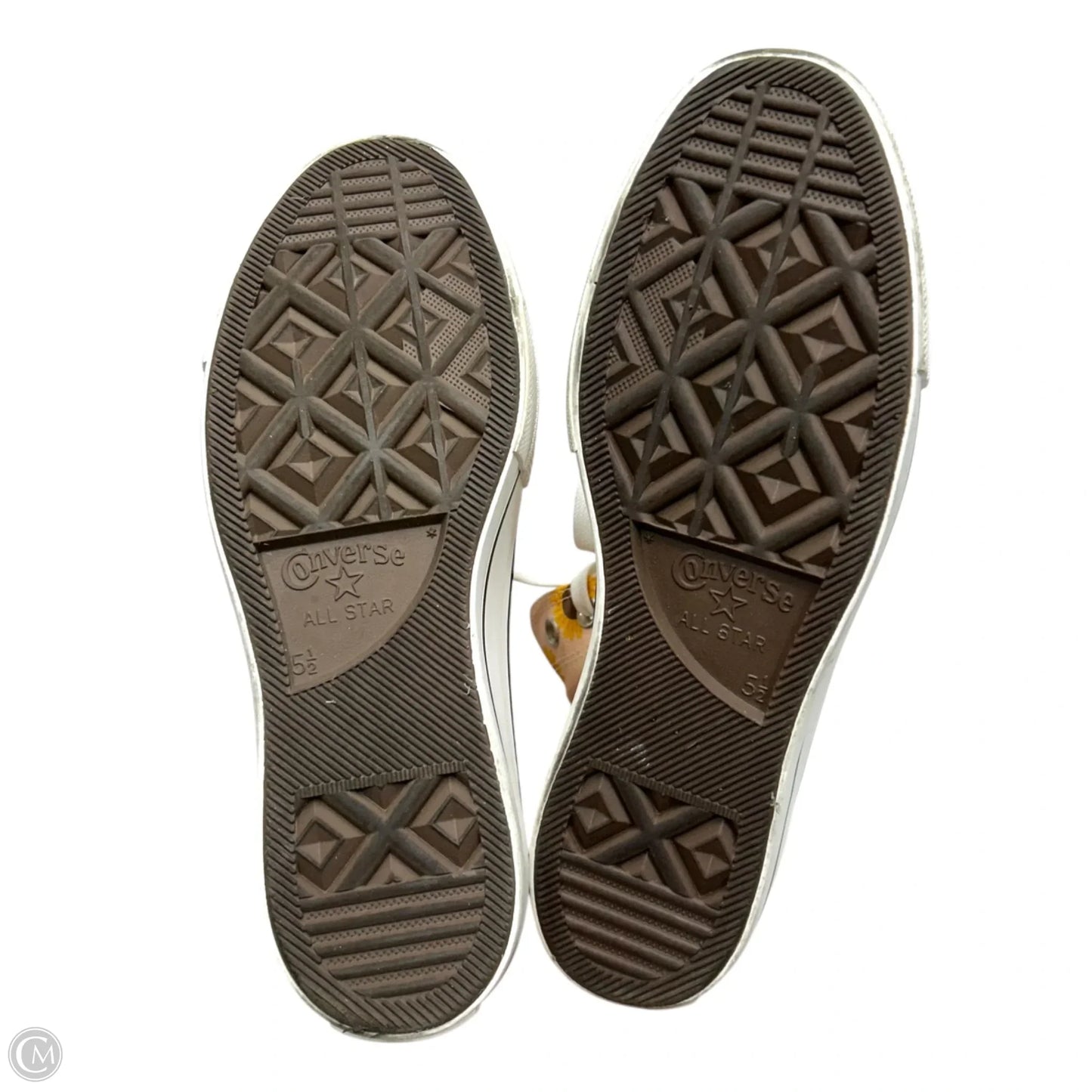 Shoes Sneakers Platform By Converse In Pink & Yellow, Size: 7.5