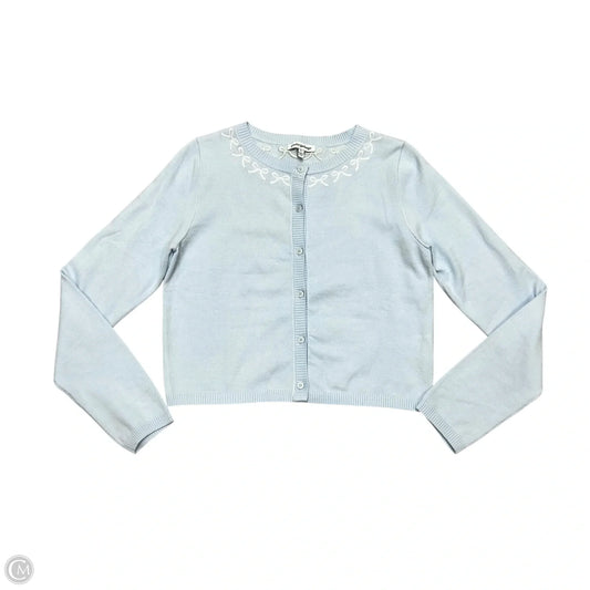 Cardigan By Pretty Garbage In Blue, Size: L