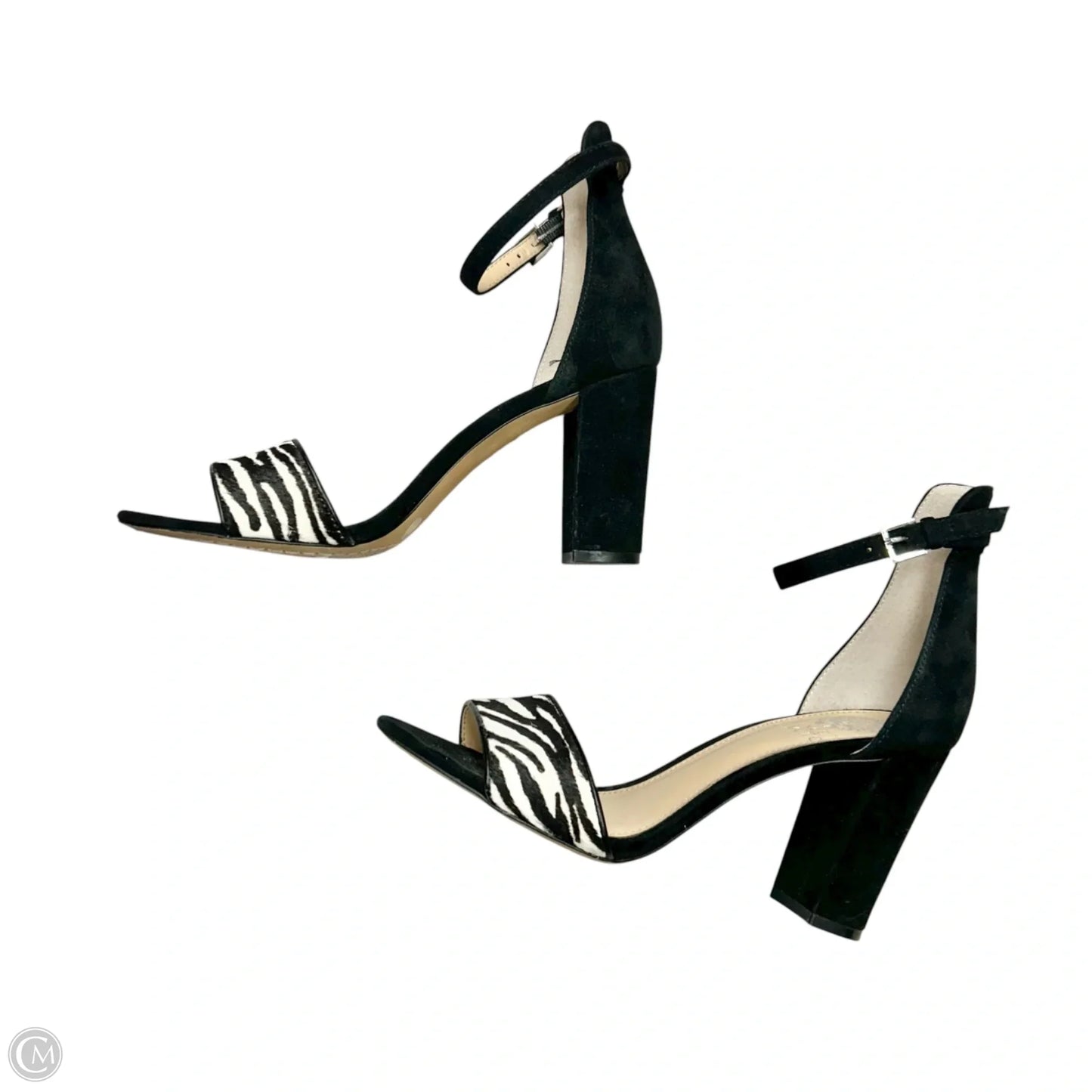 Shoes Heels Block By Vince Camuto In Black & White, Size: 7