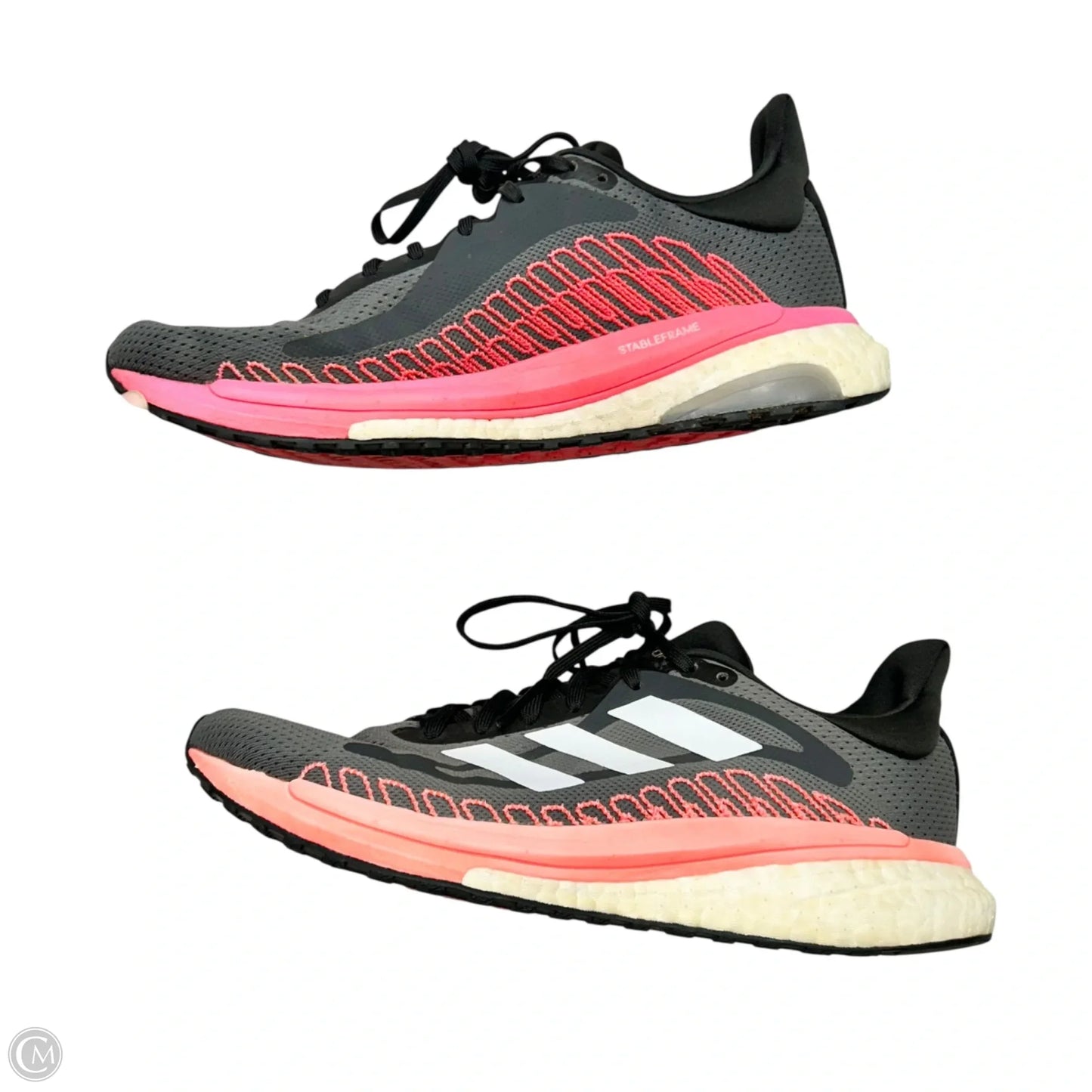 Shoes Athletic By Adidas In Grey & Pink, Size: 8.5