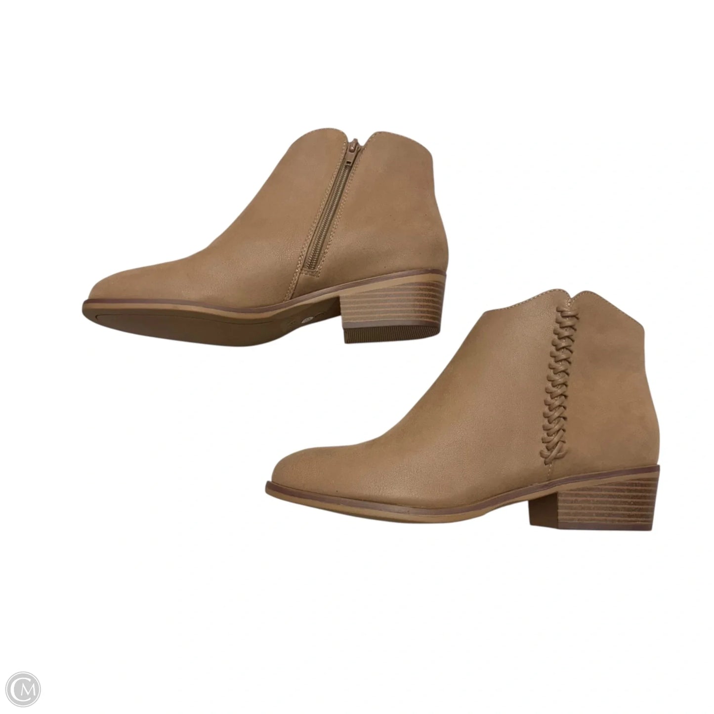 Boots Ankle Heels By Mia In Tan, Size: 8.5