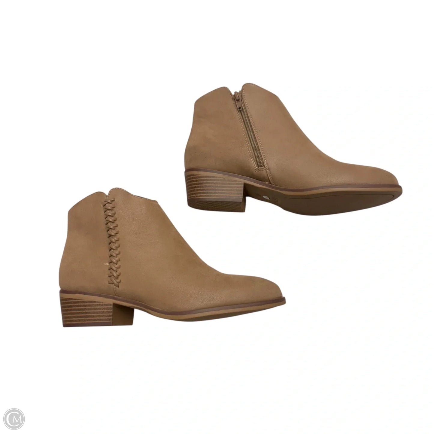 Boots Ankle Heels By Mia In Tan, Size: 8.5