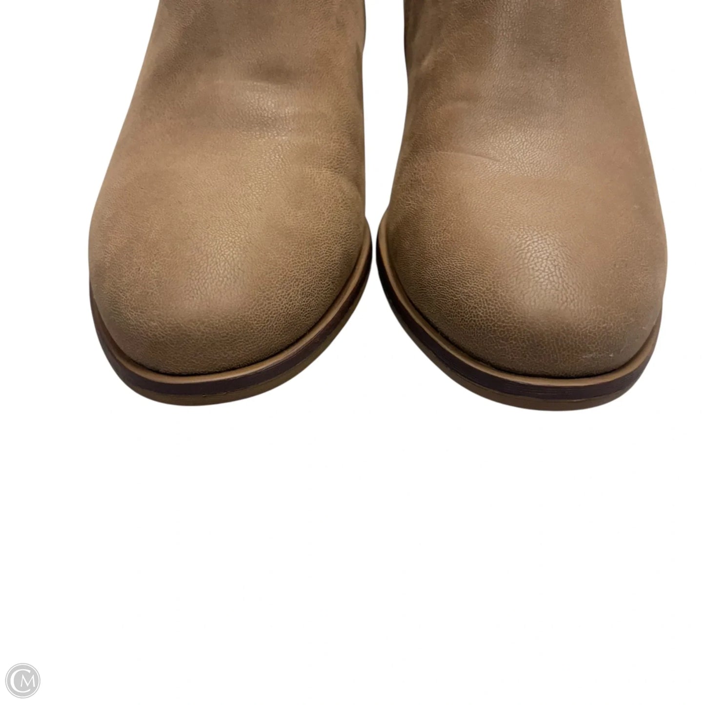 Boots Ankle Heels By Mia In Tan, Size: 8.5