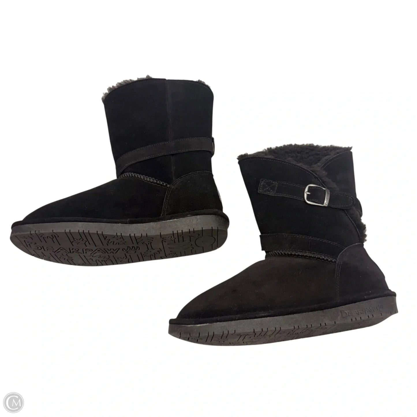 Boots Mid-calf Flats By Bearpaw In Black, Size: 7