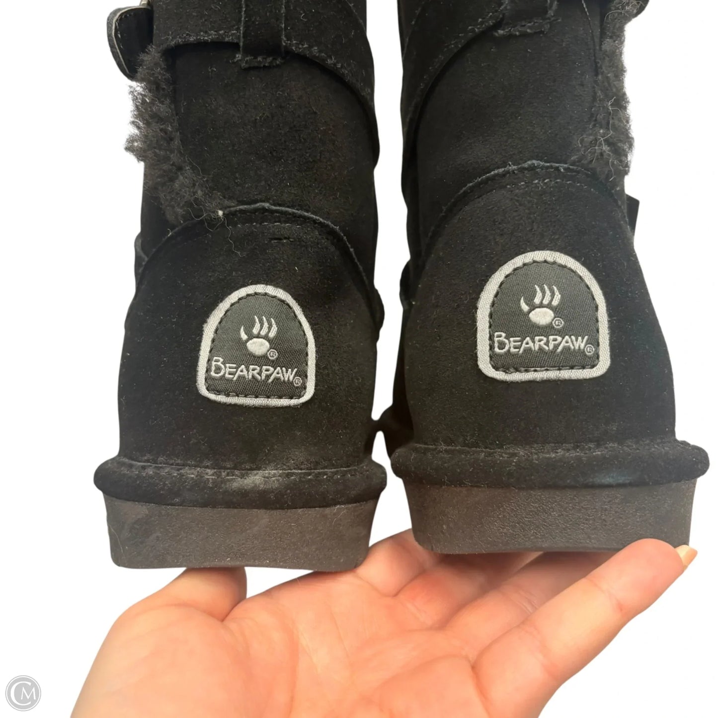 Boots Mid-calf Flats By Bearpaw In Black, Size: 7