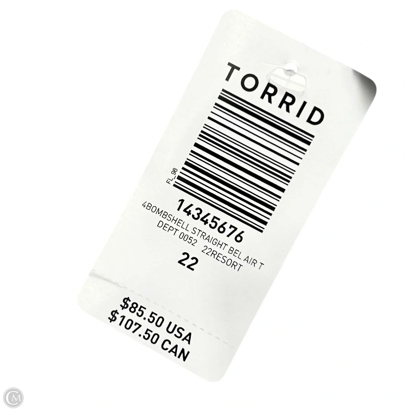 Jeans Straight By Torrid In Blue Denim, Size: 22t