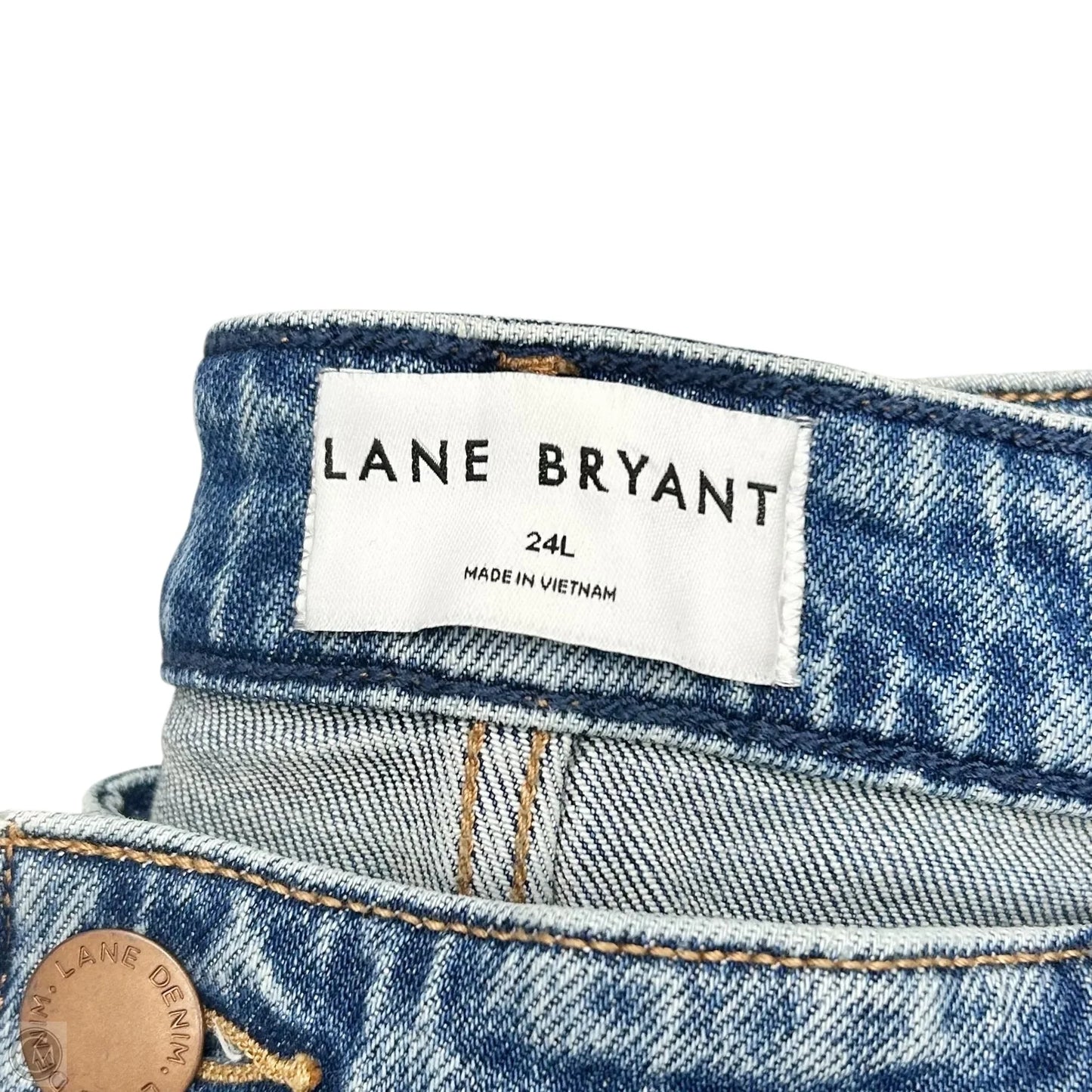 Jeans Straight By Lane Bryant In Blue Denim, Size: 24L