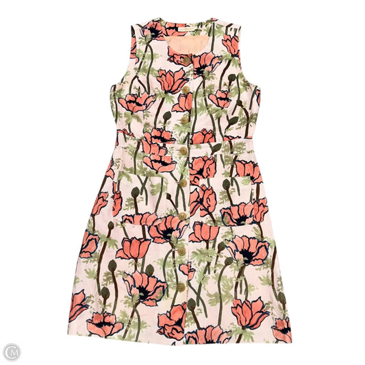 Dress Designer By Tory Burch In Green & Pink, Size: S