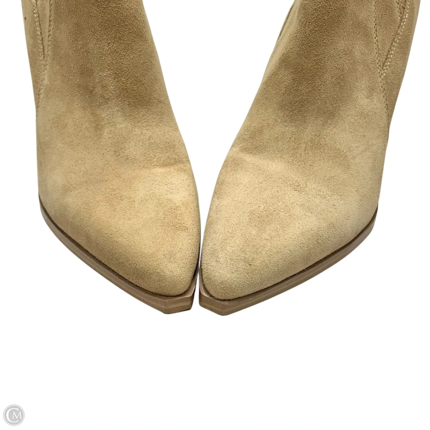 Boots Ankle Heels By Marc Fisher In Tan, Size: 10