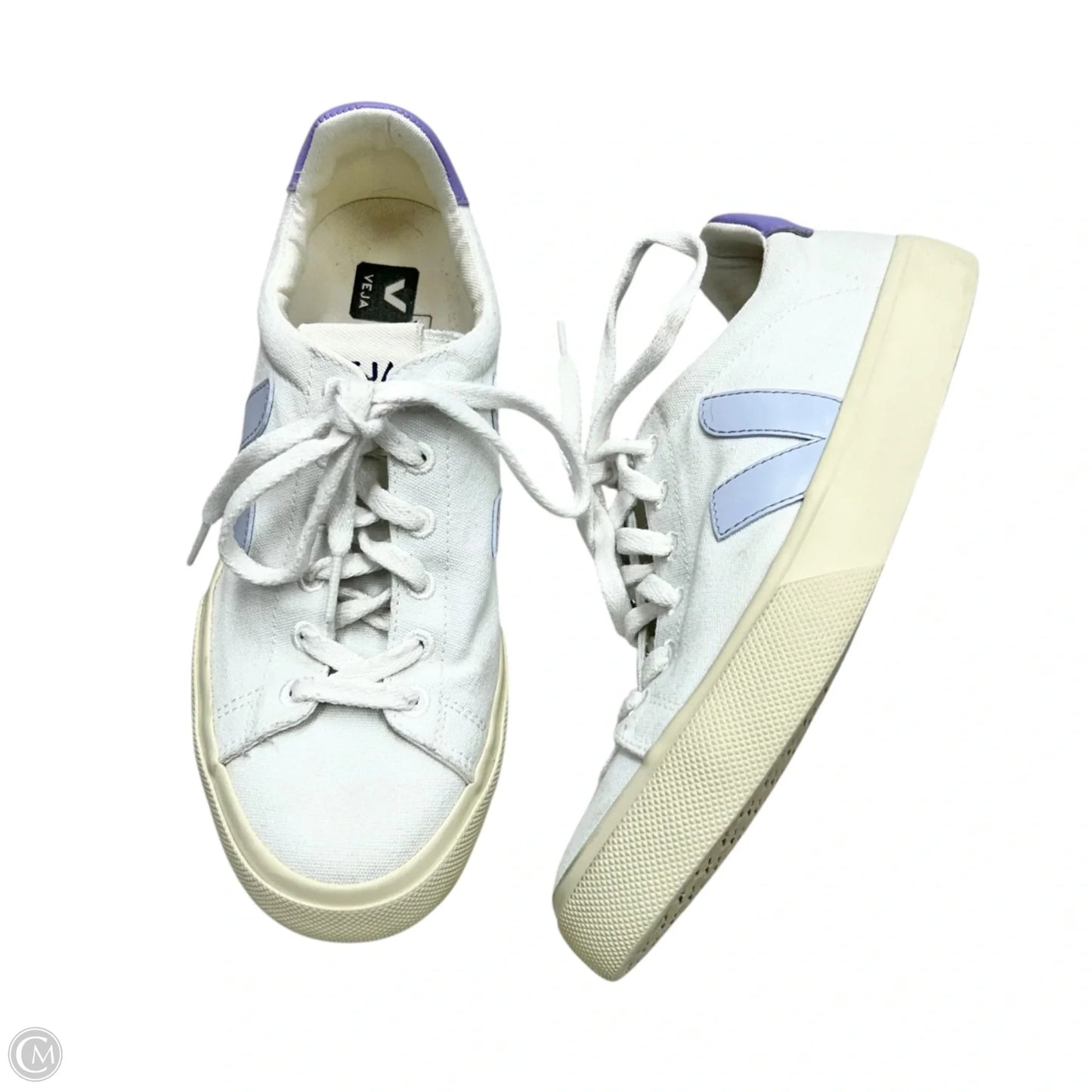 Shoes Sneakers By Veja In Purple & White, Size: 9