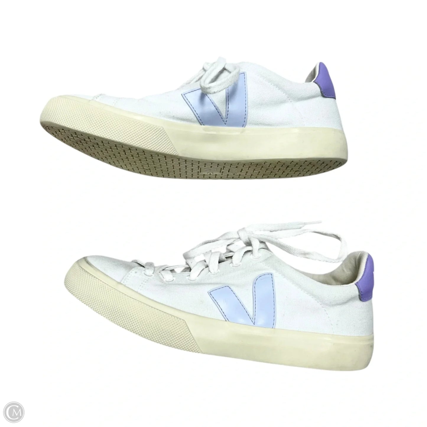 Shoes Sneakers By Veja In Purple & White, Size: 9
