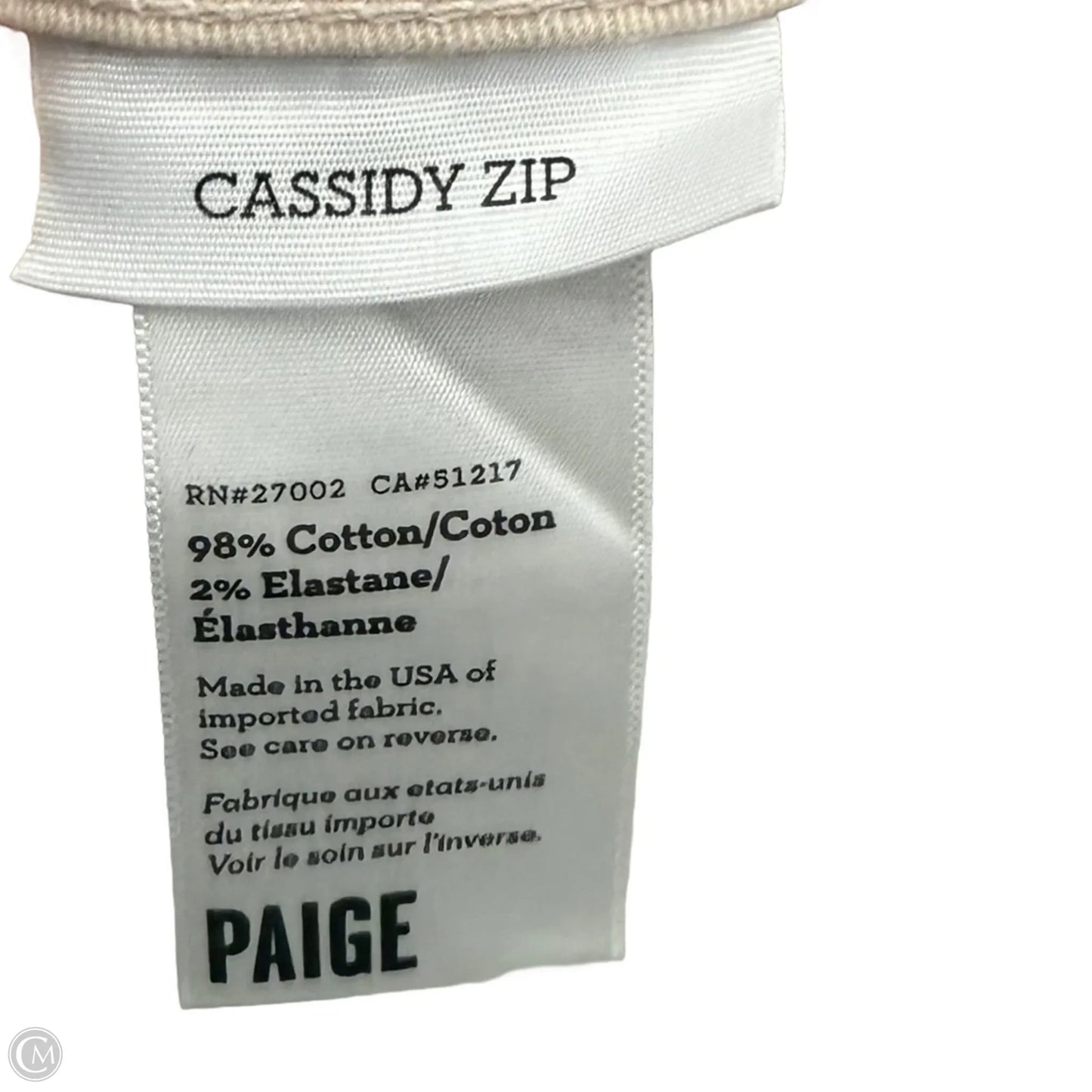 Jeans Skinny By Paige In Tan Denim, Size: 14