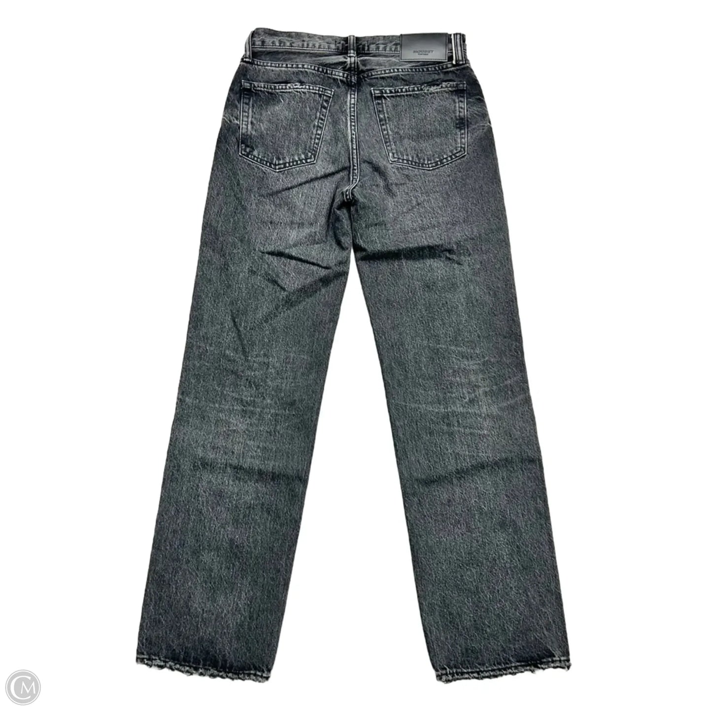 Jeans Straight By Moussy In Grey Denim, Size: 0