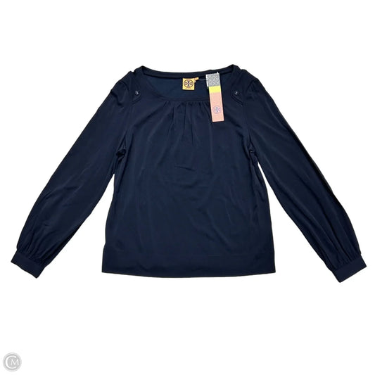 Blouse Designer By Tory Burch In Navy, Size: Xl