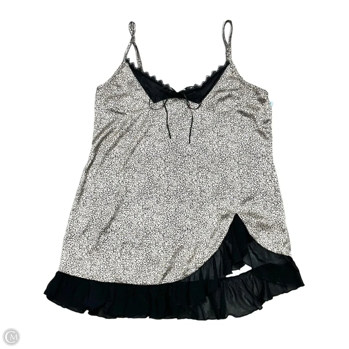 Dress Casual Short By Anthropologie In Black & Cream, Size: Xl