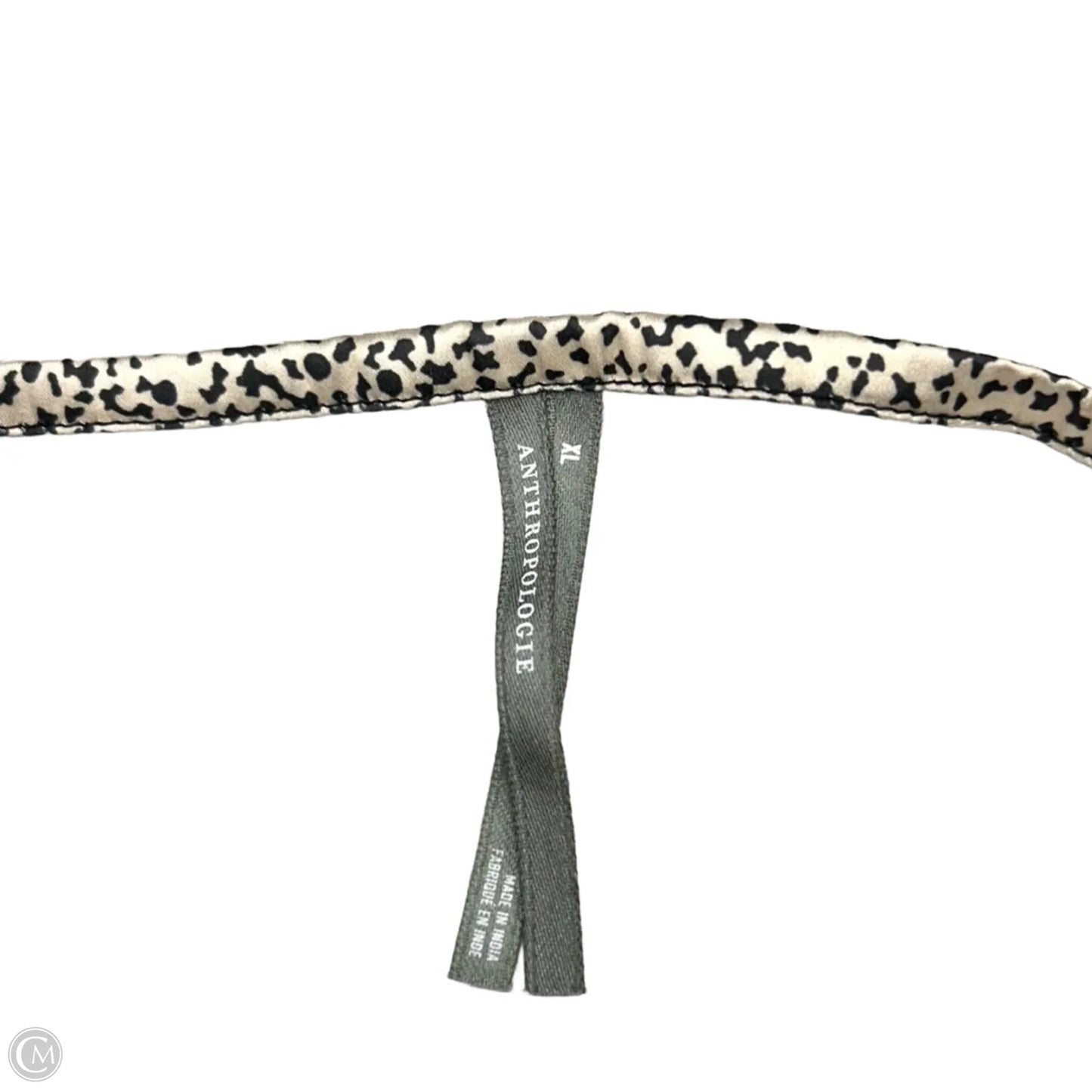 Dress Casual Short By Anthropologie In Black & Cream, Size: Xl