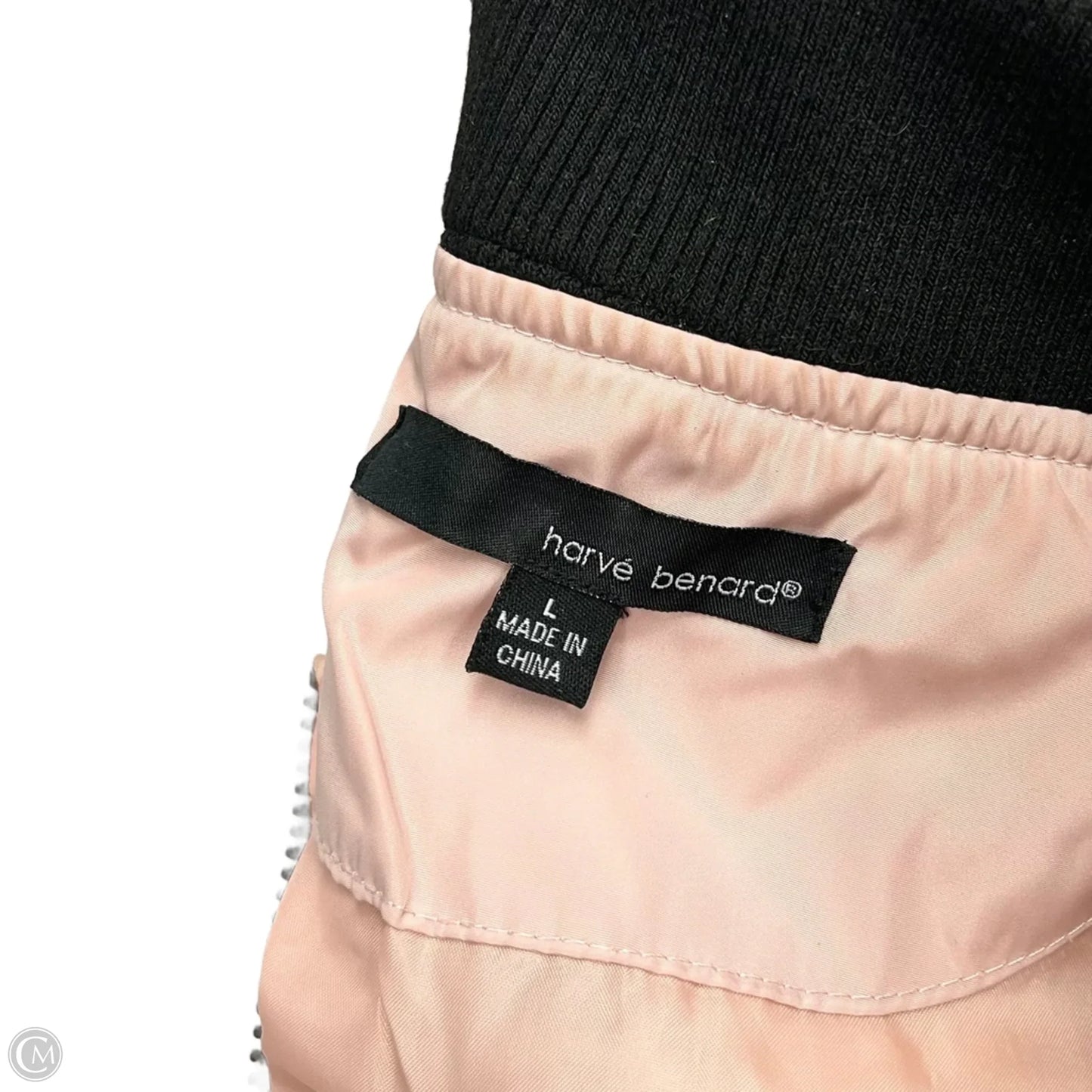 Jacket Puffer & Quilted By Harve Bernard In Pink, Size: L